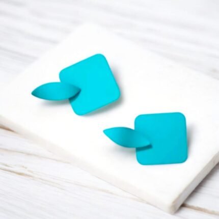 Black square Earrings